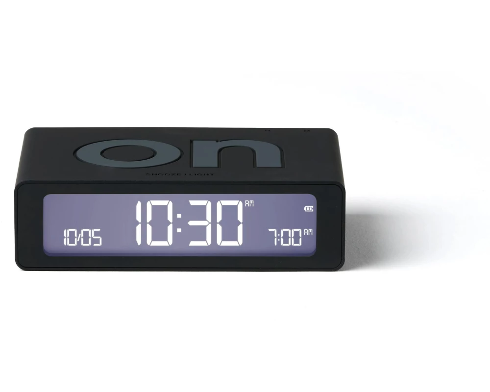 Lexon Digitalwecker Flip Mini Schwarz