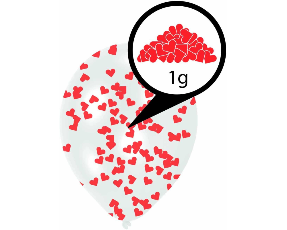 NEUTRAL Balloons Confetti 6 Stk. 9908070 27.5cm