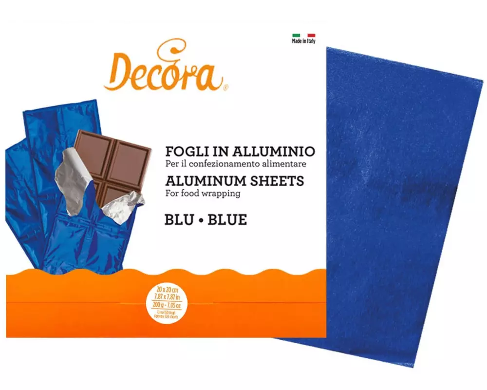 Decora Alufolie 20 cm x 0.2 m, Blau