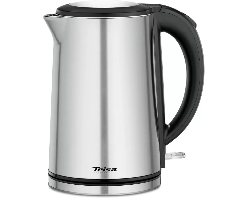 Trisa Wasserkocher Comfort Touch 1.5 l, Schwarz/Silber