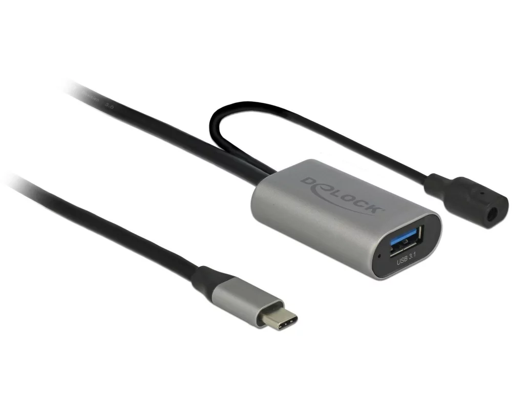 Delock USB 3.0-Verlängerungskabel aktiv USB-C - USB-A/Spezial 5 m