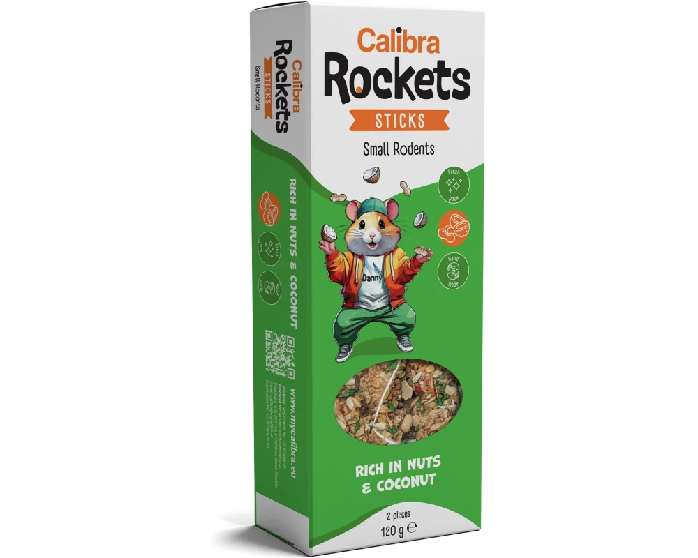 Calibra Snack Nuss und Kokos Sticks kleine Nager 2 Stück