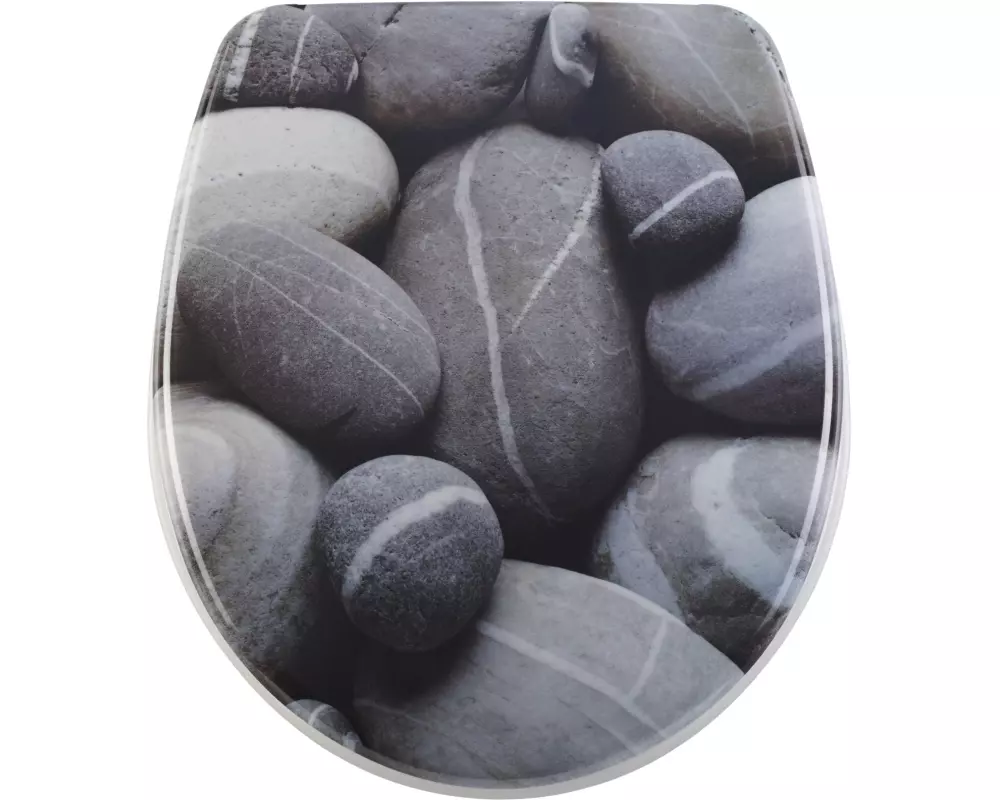 diaqua® Toilettensitz Nice Stones Absenkautomatik, Grau