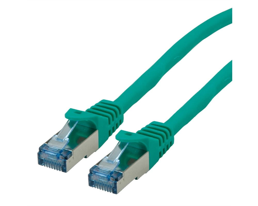 ROLINE Patchkabel Cat.6A S/FTP (PiMF), Component Level, LSOH, grün, 15 m