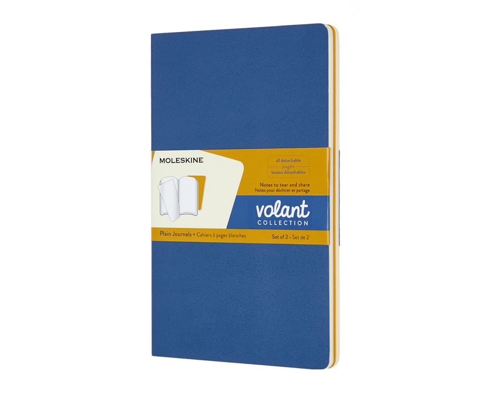 MOLESKINE Notizheft 2x 21x13cm 620602 blanko,feilchen/bernst.,96 S.