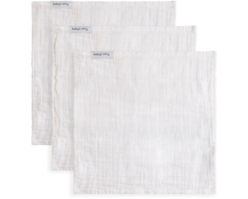 baby's only Mundtuch Tender Weiss, 30 cm x 30 cm