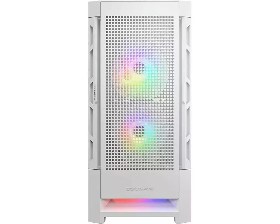 Cougar Airface Midi-Tower, Weiss, Sichtfenster, ARGB-Beleuchtung