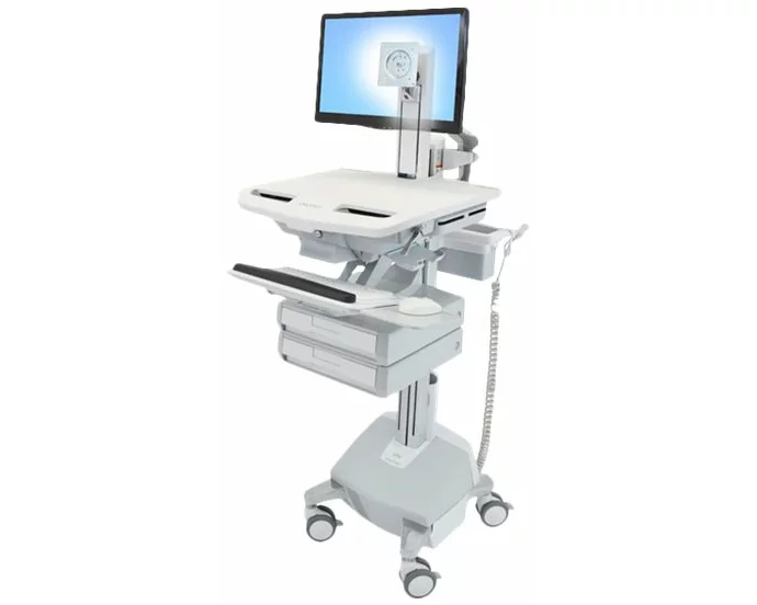 ERGOTRON StyleView Wagen mit LCD-Gelenk LiFe-Antrieb 2 Schublade