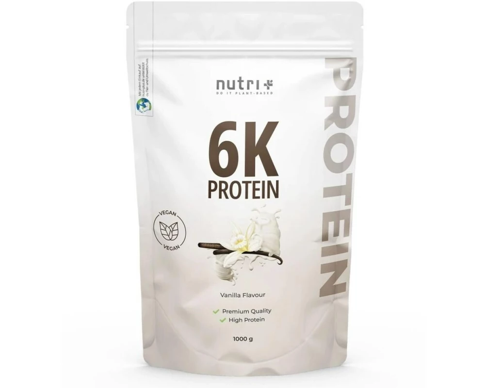Nutri+ Pulver Vegan 6K Protein Vanille 1000 g