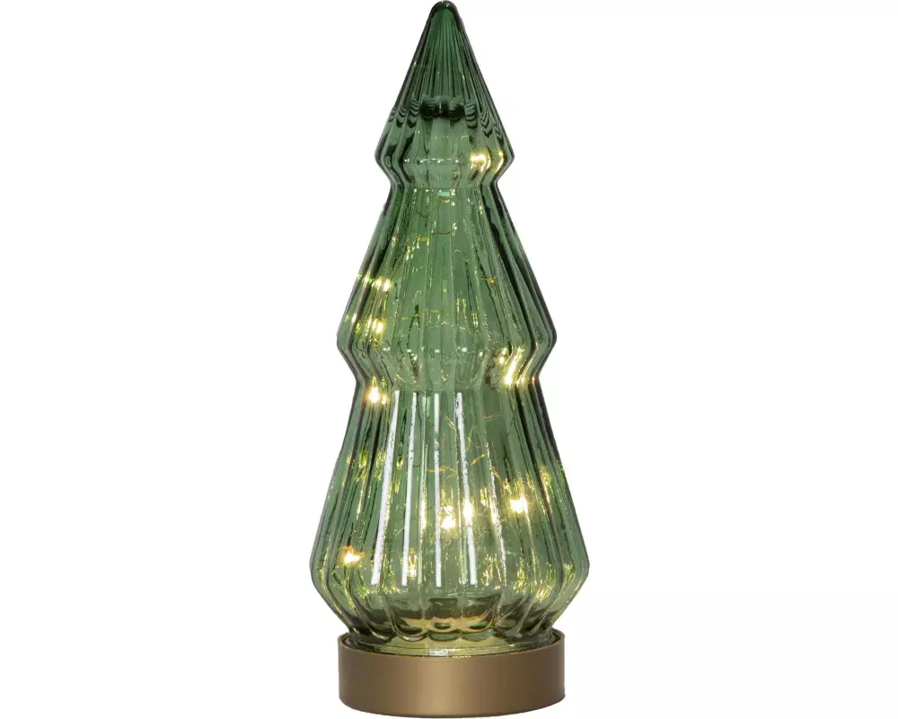 Star Trading Glas Decoration Verde, Warmweiss, Grün