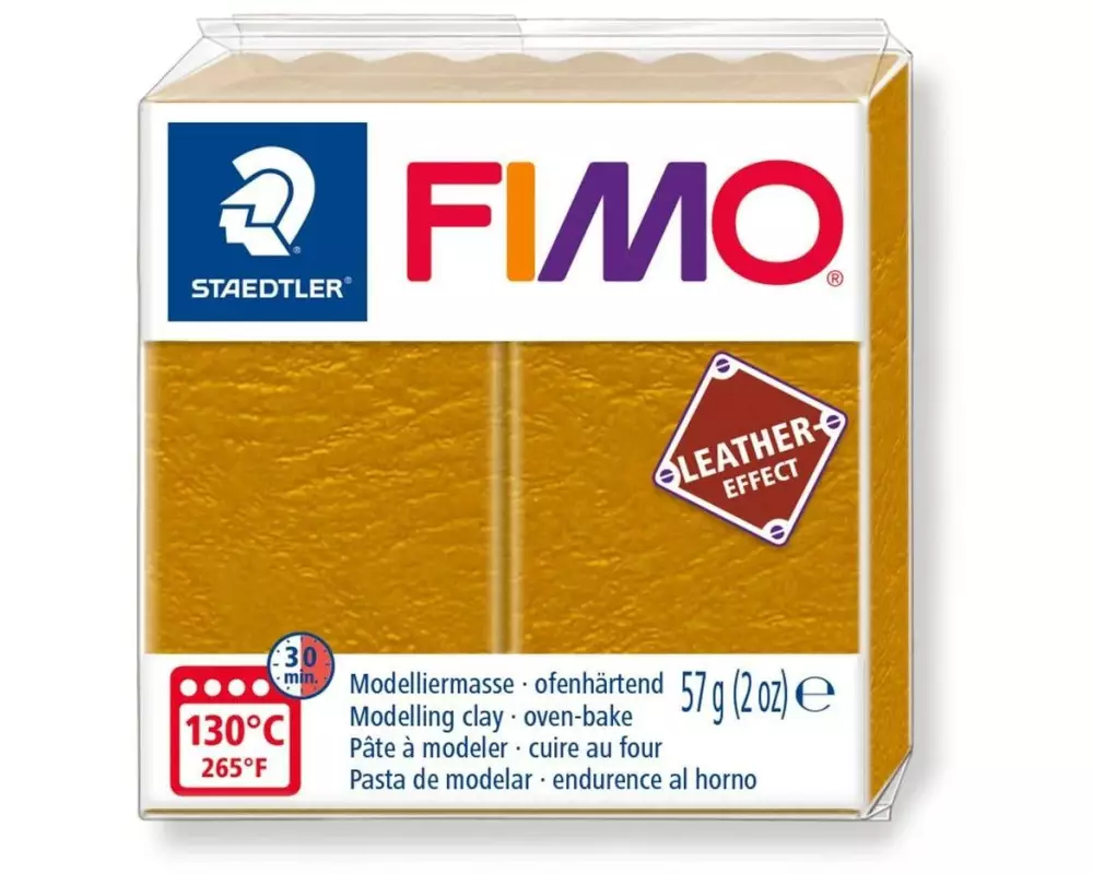 Fimo Modelliermasse leather-effect Ocker