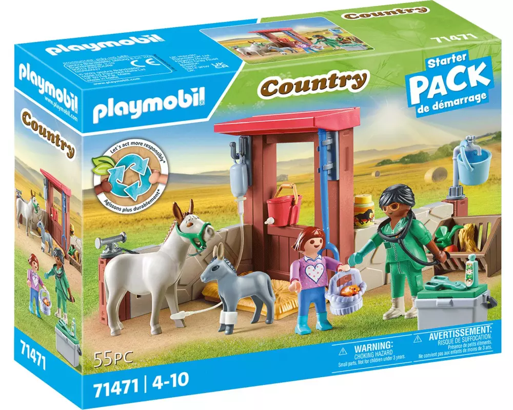Playmobil Country Tierarzteinsatz bei den Eseln 71471