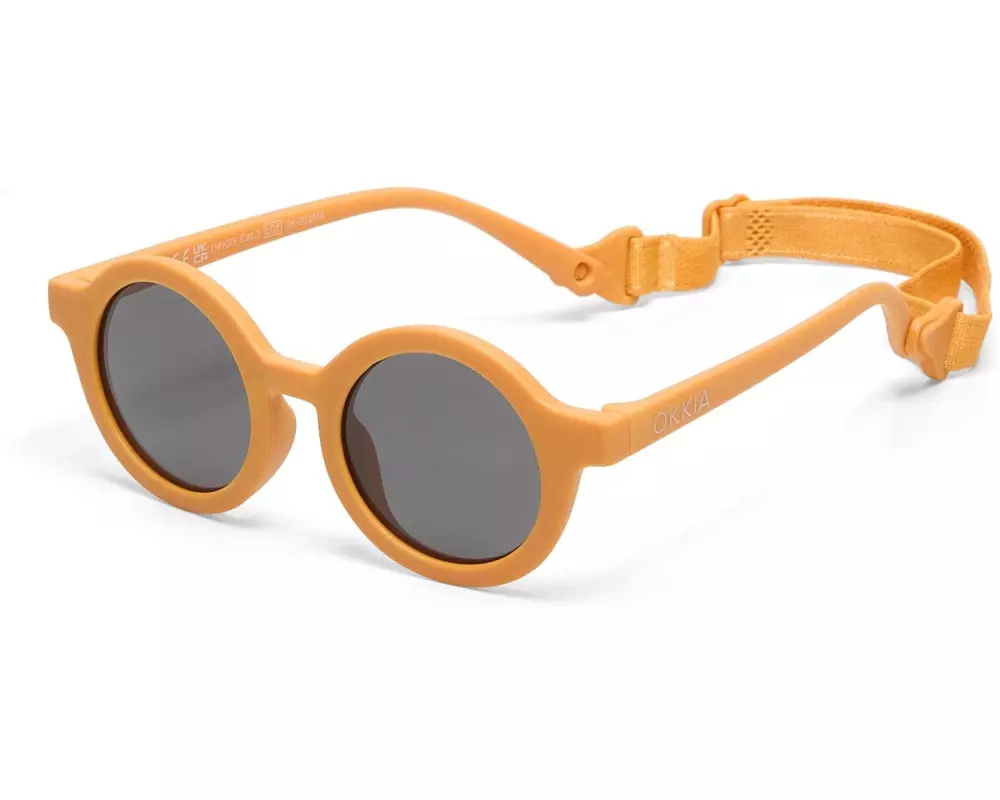 OKKIA Kinder-Sonnenbrille Tondo 3-5 Jahre Yellow Sunset