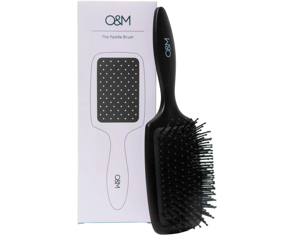 O & M The Paddle Black Paddle Brush Schwarz