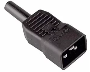 Bachmann IEC 320 C20 Power Plug Computer 16A 230V, black screwable