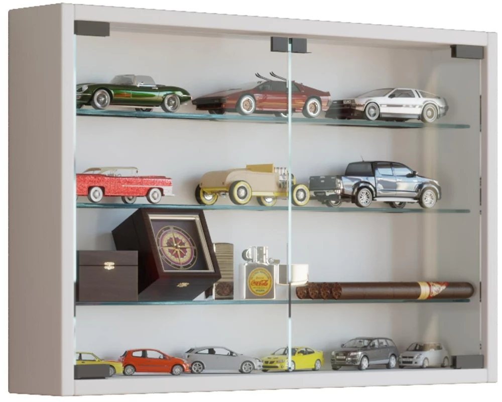 VCM Vitrine Mandosa M 60 x 40 cm, Weiss