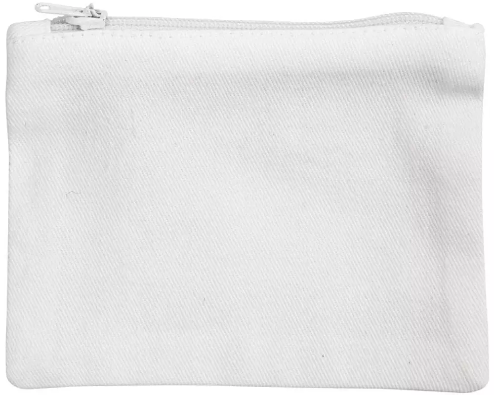 Creativ Company Geldbörse 9 x 12 cm Baumwolle, 1 Stück, Weiss