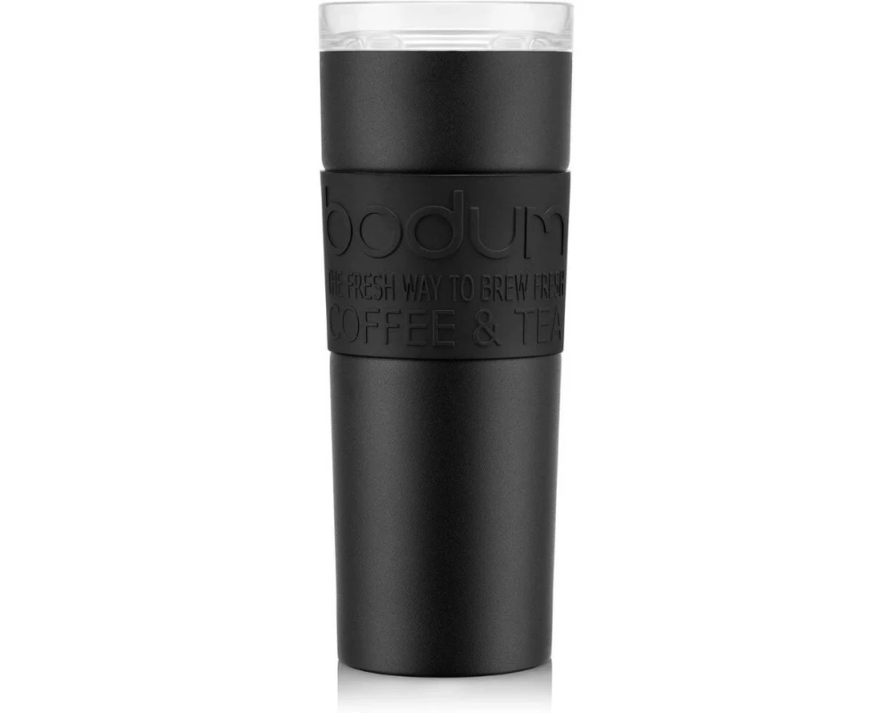 Bodum Travel Mug Doppelwandig Schwarz, 0.45 l
