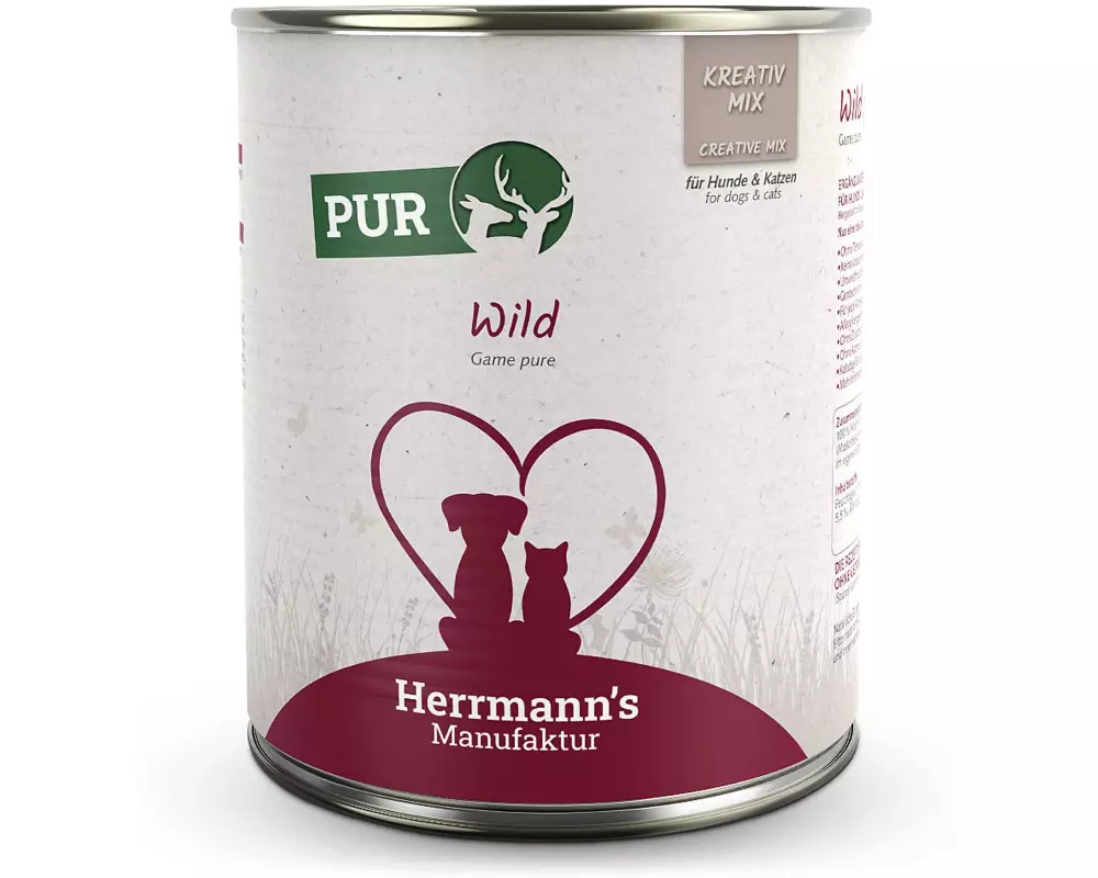 Herrmann's Nassfutter Wild Reinfleisch 800 g