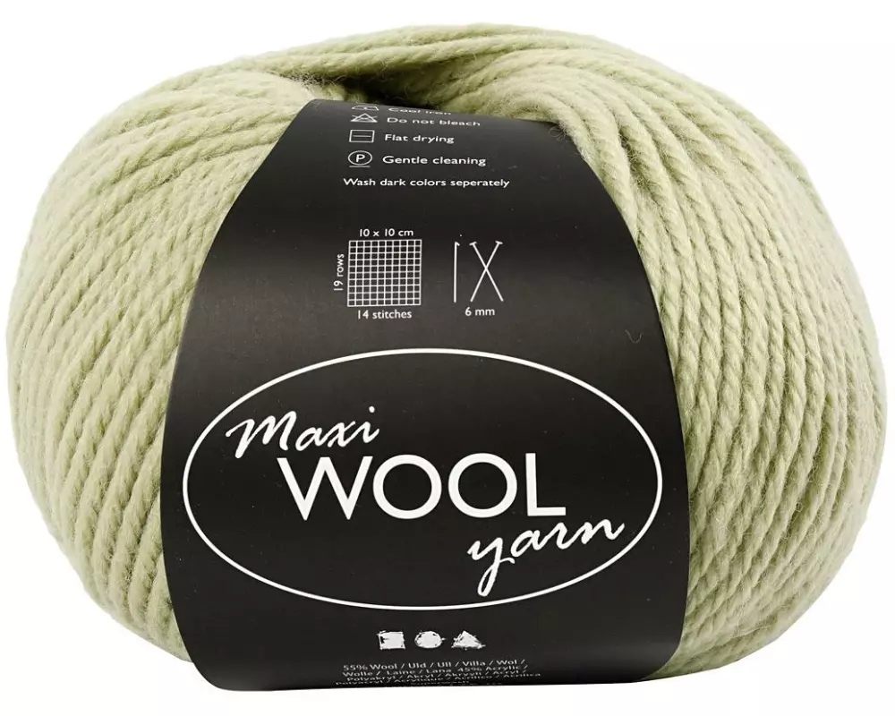 Creativ Company Wolle 100 g Hellgrün