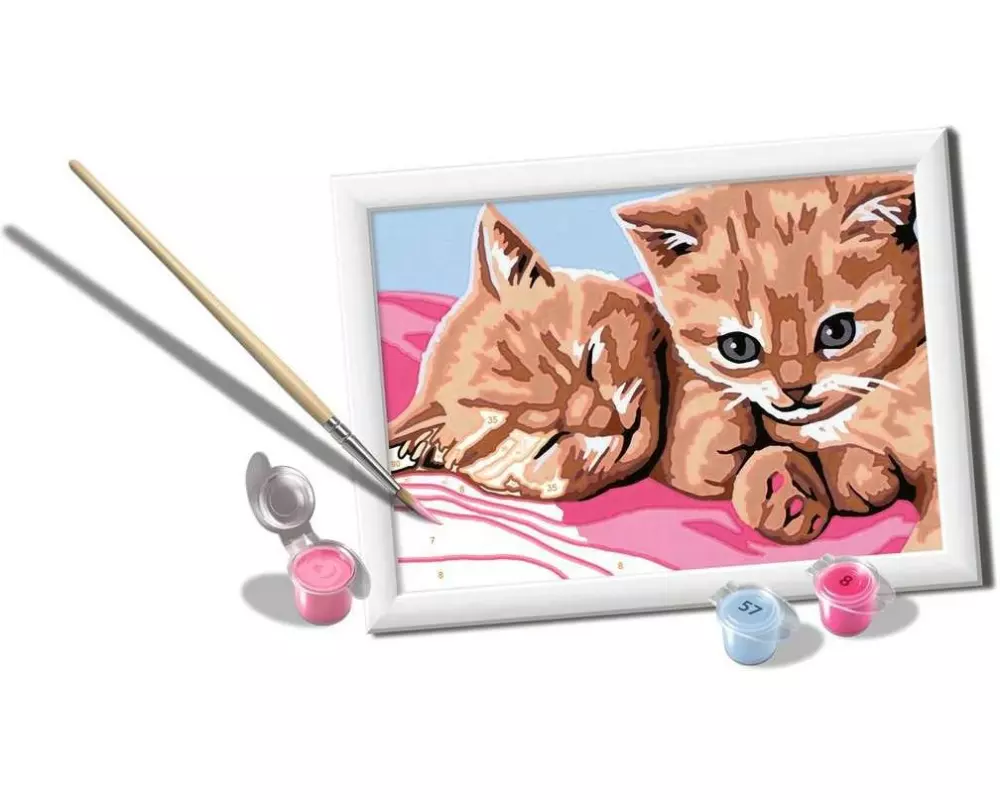Ravensburger Malen nach Zahlen Katzenfreunde mit Acrylfarben