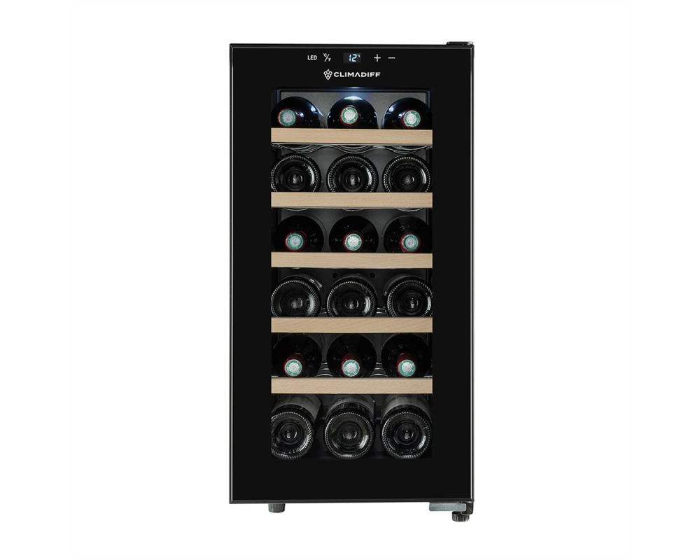 Climadiff Weinkühlschrank CUVEE18, Freistehend, 1 Zone, 18 Flaschen
