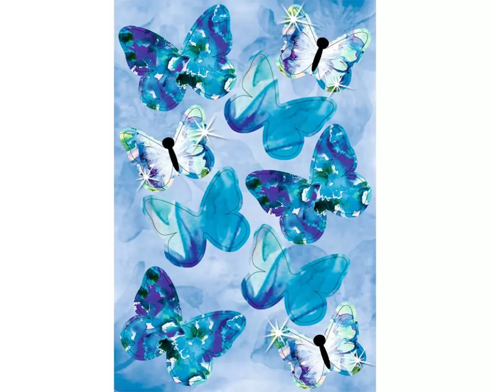 URSUS Bastelpapier Schmetterlinge, 24 Sticker