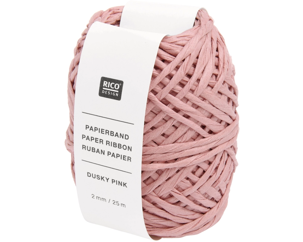 RICO DESIGN Papierband 2mmx25m 401308 Altrosa