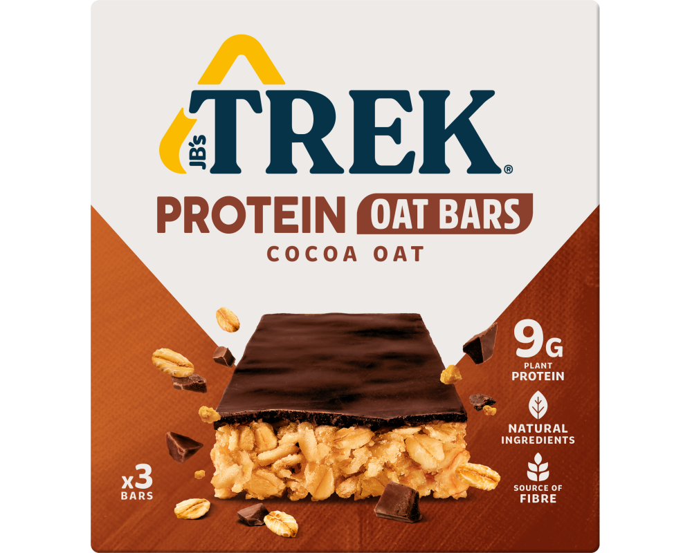 TREK Protein Haferriegel 83521 Cocoa 50g, 3 Stk.