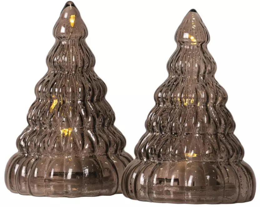 Sirius Tischdeko Lucy Baum, 2er Set, 9 cm, Braun