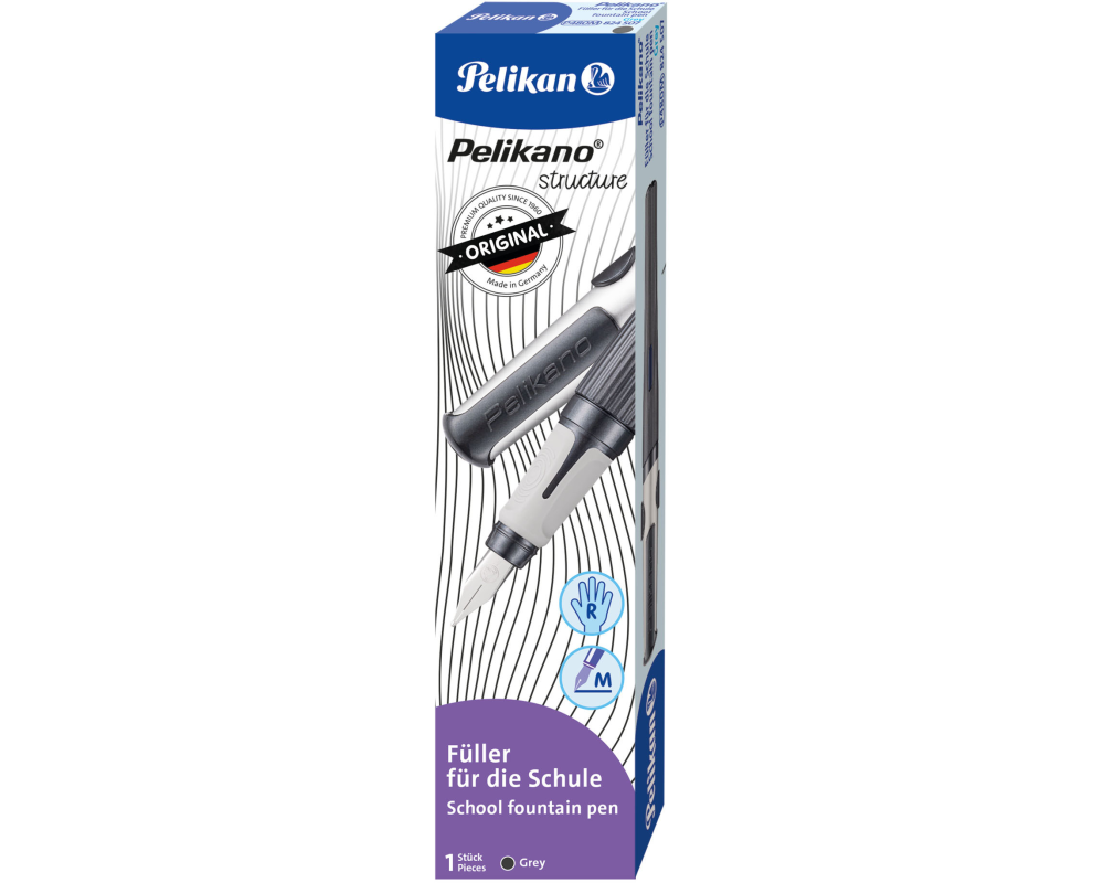 PELIKAN Füllhalter Structure M 824507 grau, Rechtshänder
