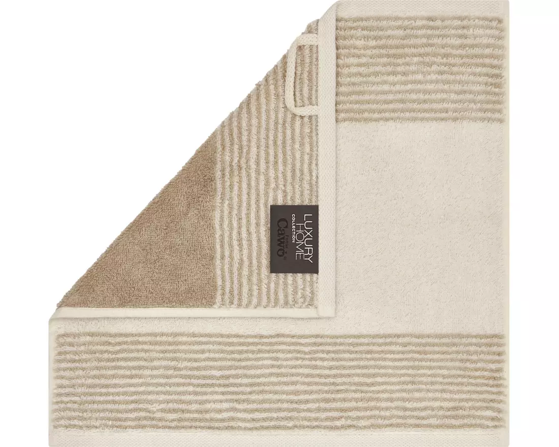 Cawö Waschlappen Two-Tone 30 x 30 cm, Nature