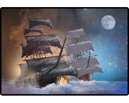 HANSA Schreibunterlage 50x34cm 41-6000.083 Schiff