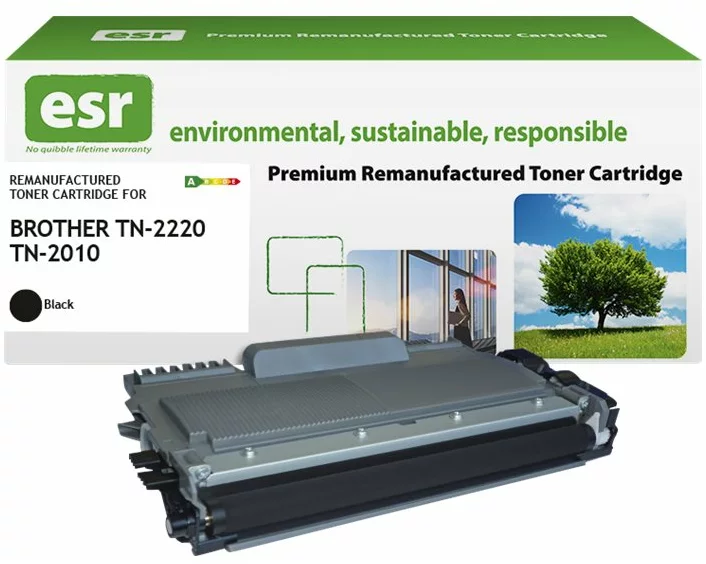 ESR Toner cartridge compatible with Brother TN-2220BK black remanufactured 2.600 pages