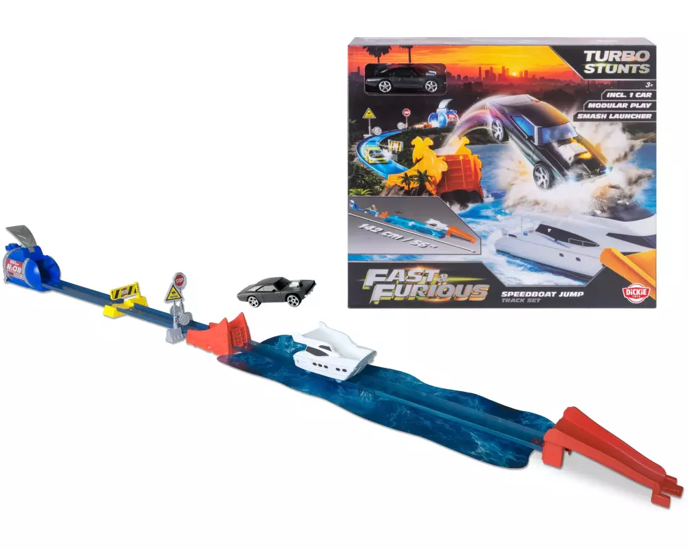 Dickie Toys Fast & Furious Speedboat Jump Stunt