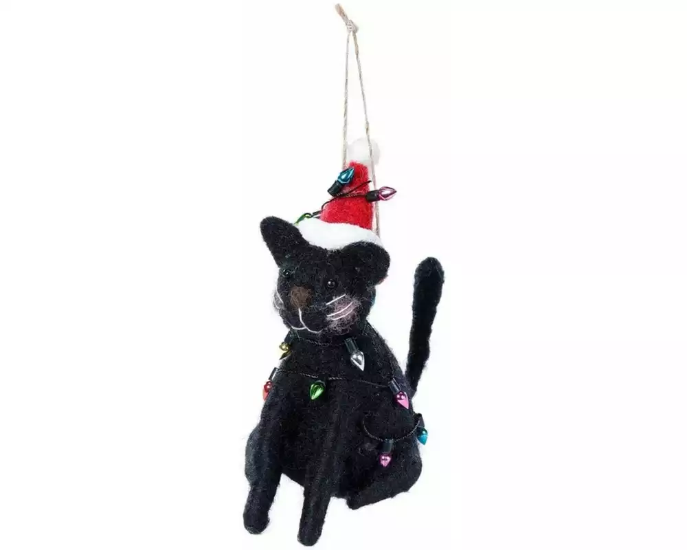 INGES CHRISTMAS DECOR Hänger Katze, Schwarz