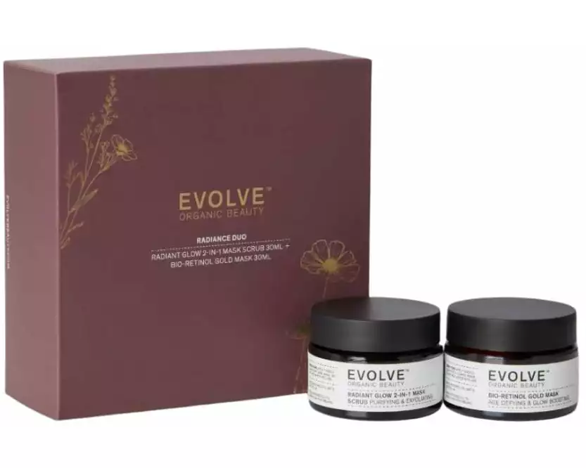 EVOLVE Radiance Duo Geschenkset mit 2 pflegenden Masken
