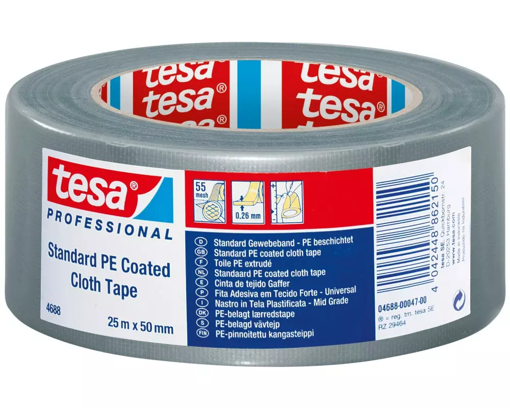 tesa 4688 50 mm x 25 m, Rot