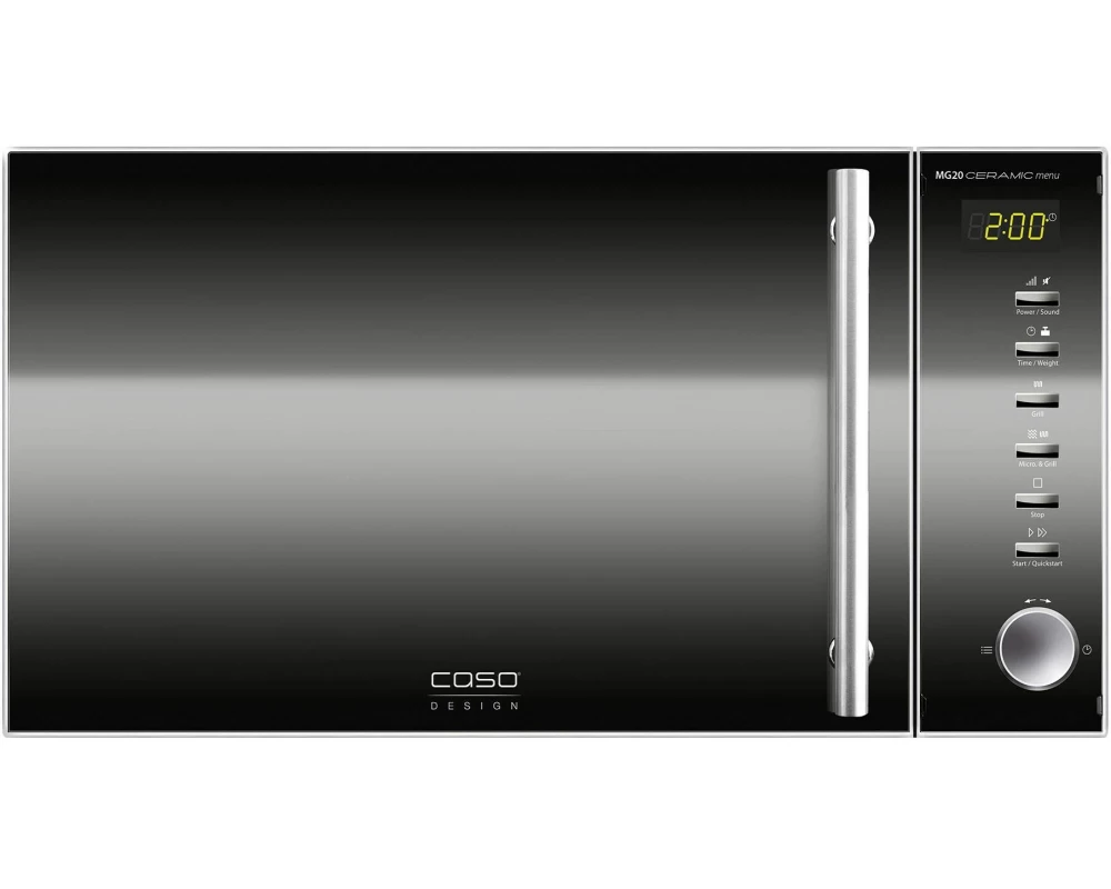 Caso Mikrowelle MG20 Ceramic Menu Schwarz