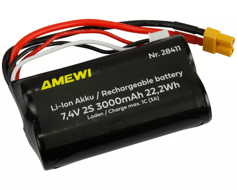 Amewi RC-Akku Li-Ion 2S 7.4 V 3000 mAh XT30