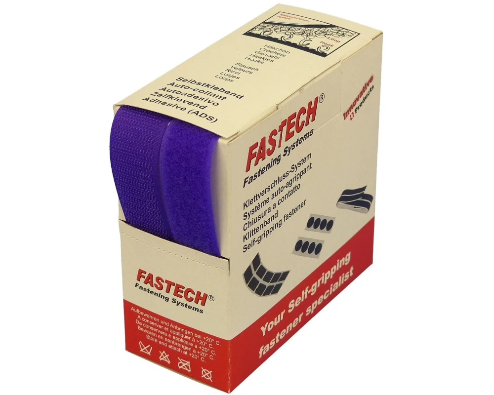 FASTECH Klettband-Box Violett