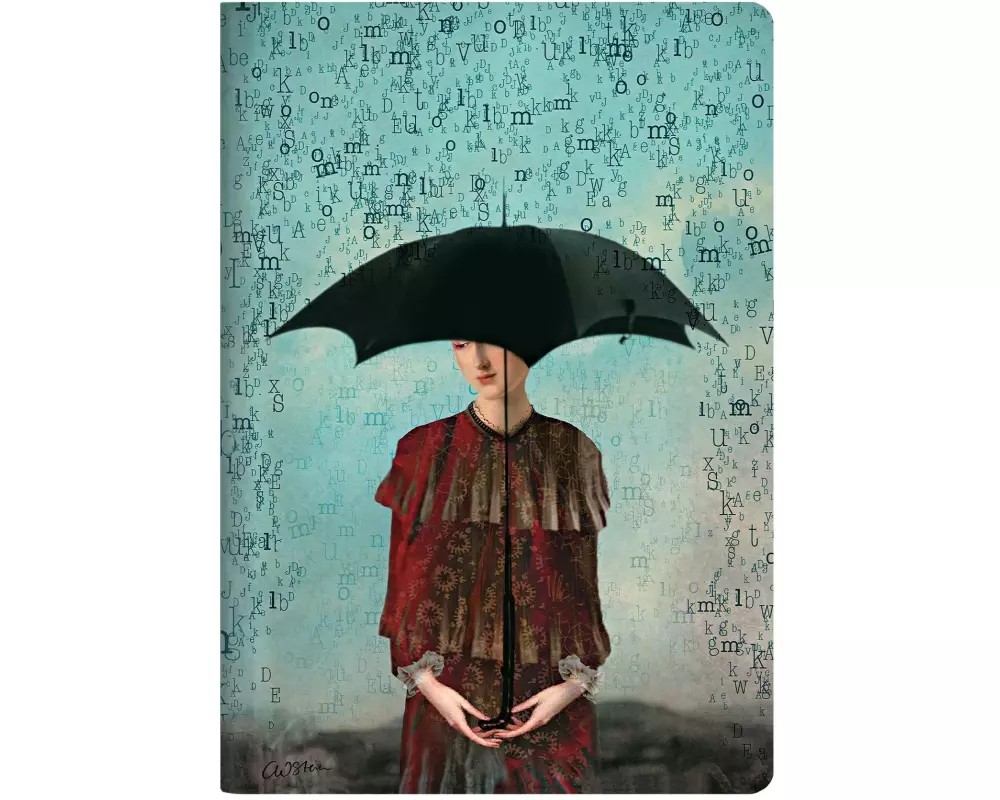 Paperblanks Notizheft Wordscapes A4, dotted, mehrfarbig