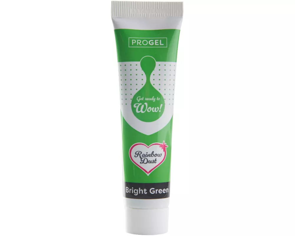 Rainbow Dust ProGel Lebensmittelfarbe leuchtendes Grün 25 g