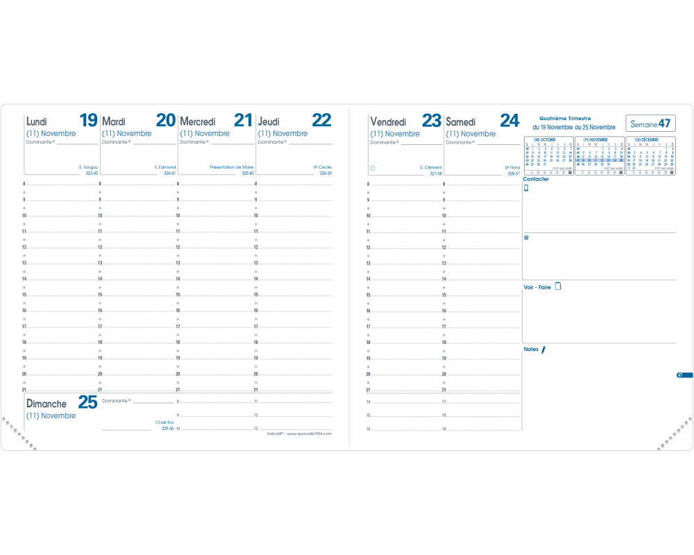 QUO-VADIS Ersatzinhalt+ Executif 2026 014015Q 1W/2S Impala/Club FR 16x16cm