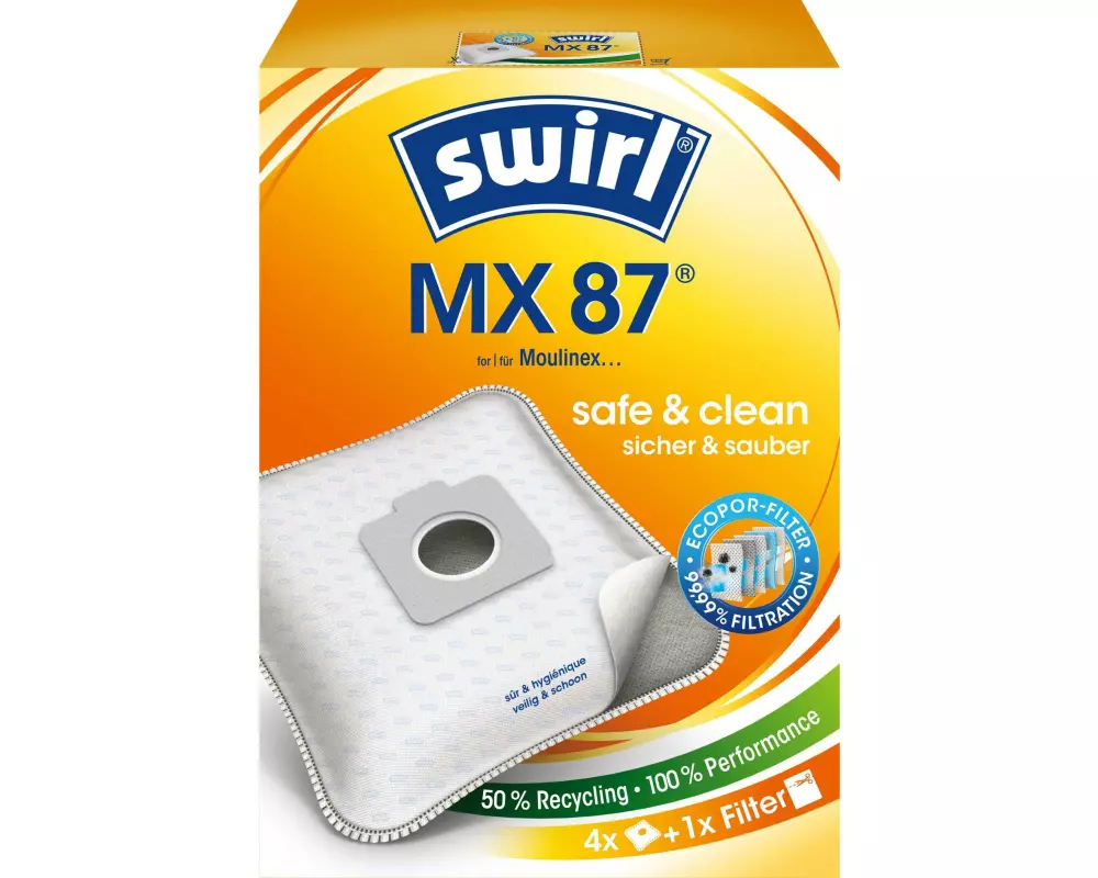 Swirl Staubfilterbeutel MX 87 EcoPor 4 Stück