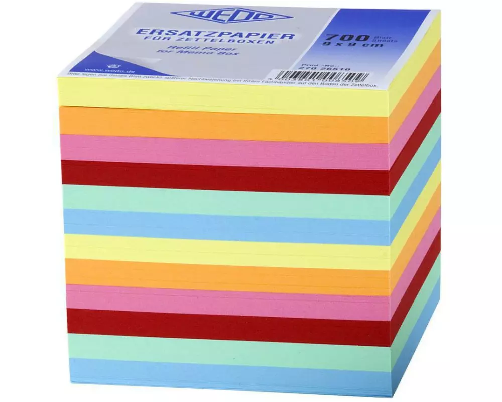 WEDO Notizzettel 900 Blatt, Mehrfarbig