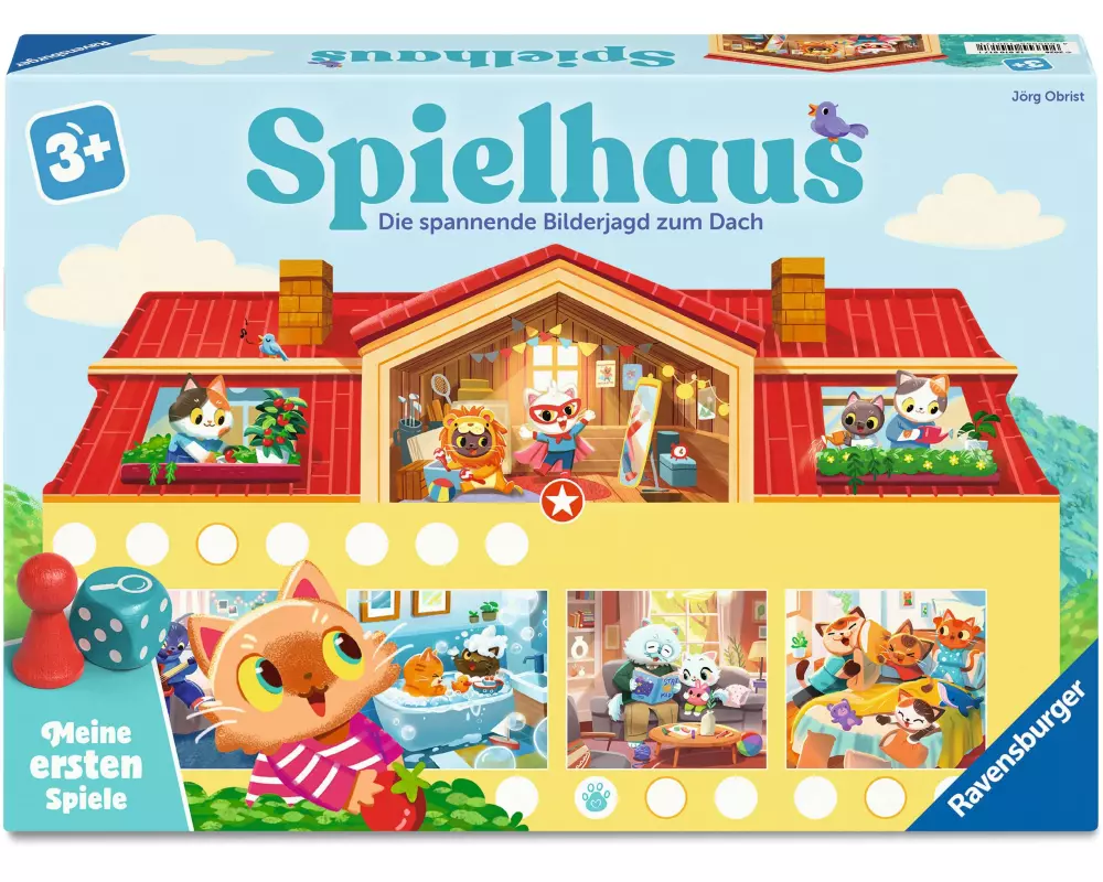 Ravensburger Meine ersten Spiele Spielhaus ab 3 Jahren, 2-4 Spieler,