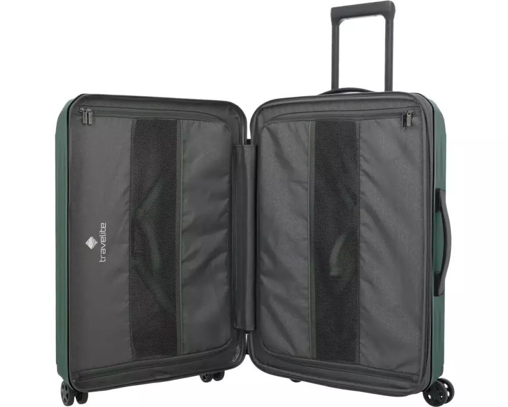 travelite DYNAMIIC Trolley M erweiterbar 79 l Grün