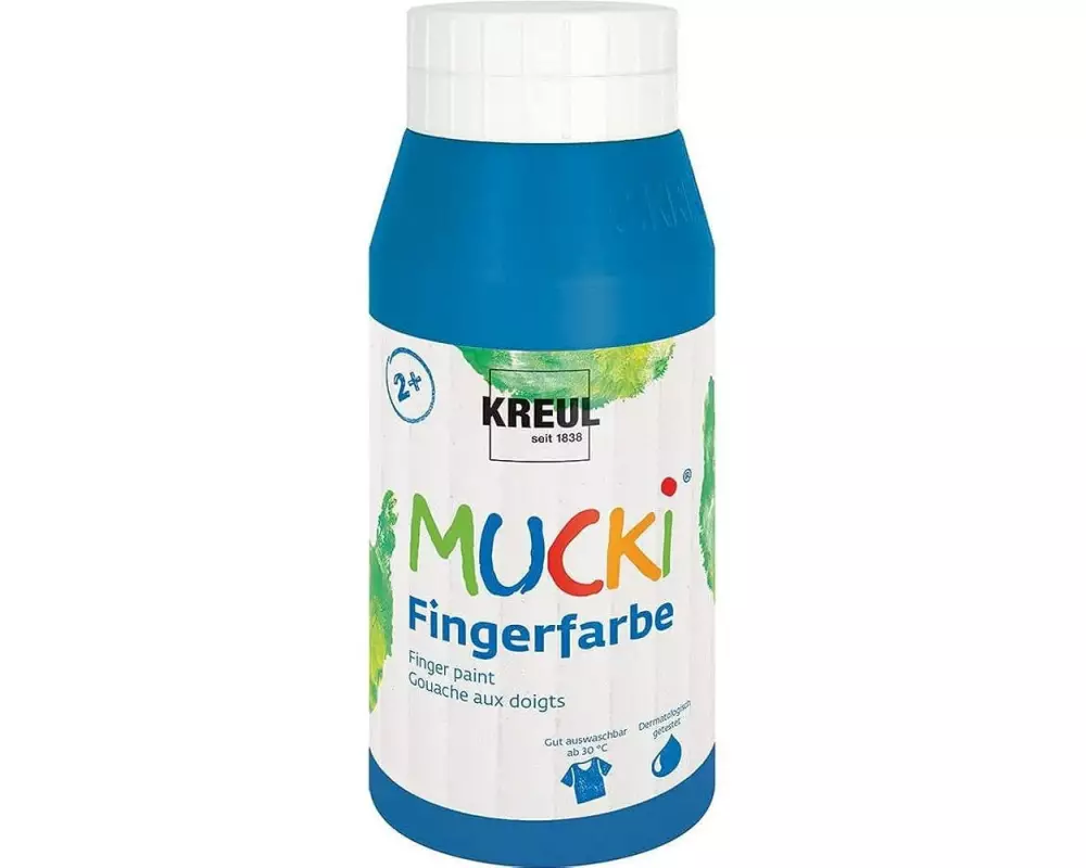 Kreul Fingerfarbe Mucki 750 ml, Blau