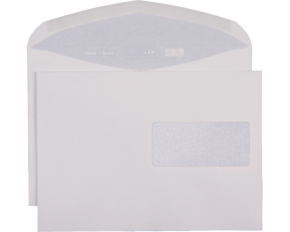 METTLER Couvert Fenster rechts C5 8254 100g, recycling weiss 500 Stk.